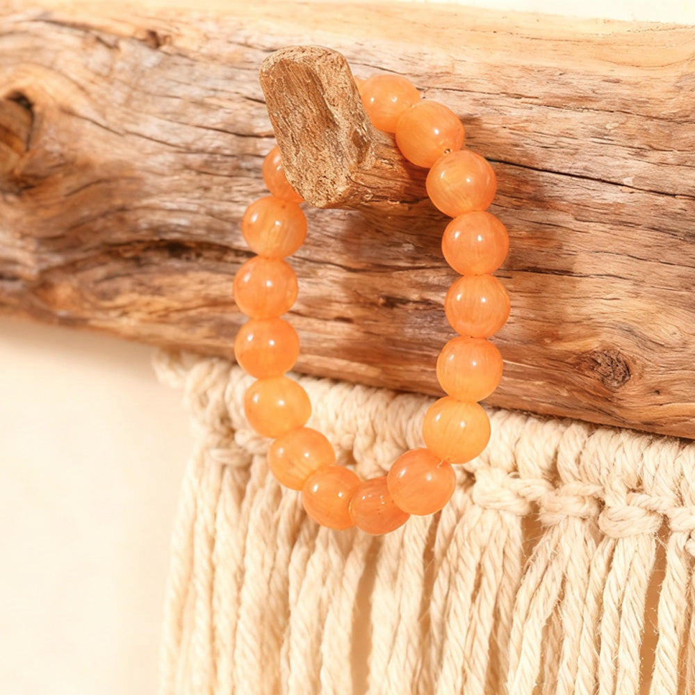 Stress and Anxiety Relief Yoga Bracelet – Women's Natural Beaded Crystal Mantra Bracelet (Inspirational Birthday Gift)
