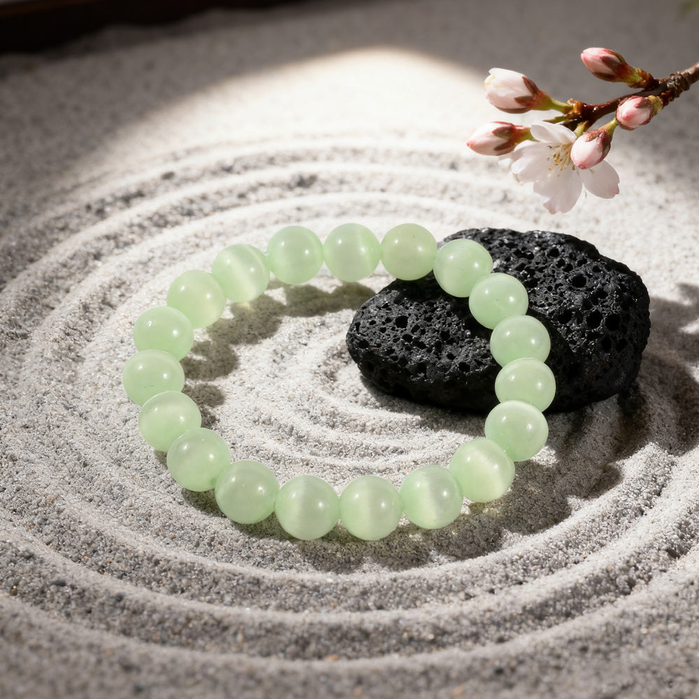 Natural Stretch Gemstone Bracelet – Beaded Healing Stone Bracelet (Unisex Gift for Men and Women)