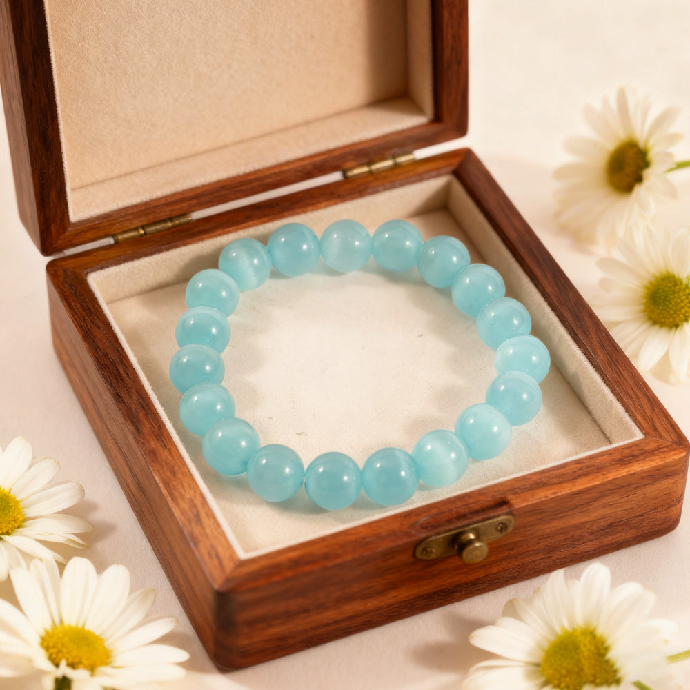 Beaded Bracelets for Women, Natural Crystal Gemstone Energy Bracelets