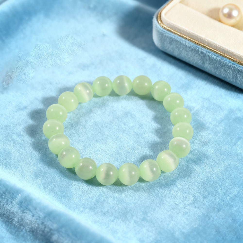 Natural Stretch Gemstone Bracelet – Beaded Healing Stone Bracelet (Unisex Gift for Men and Women)