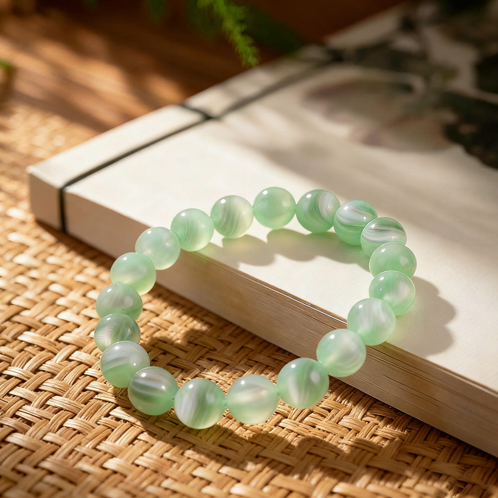 Natural Stretch Gemstone Bracelet – Beaded Healing Stone Bracelet (Unisex Gift for Men and Women)